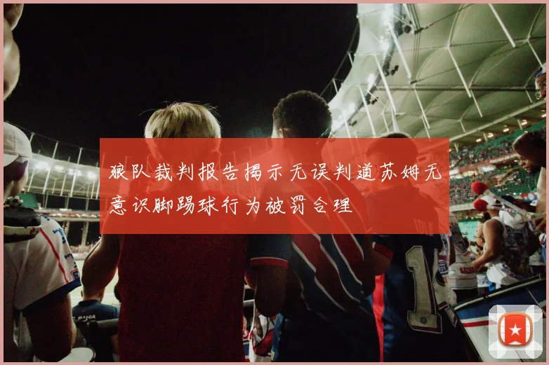 狼队裁判报告揭示无误判道苏姆无意识脚踢球行为被罚合理