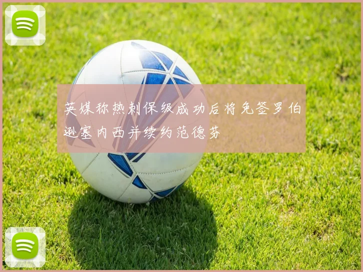 英媒称热刺保级成功后将免签罗伯逊塞内西并续约范德芬